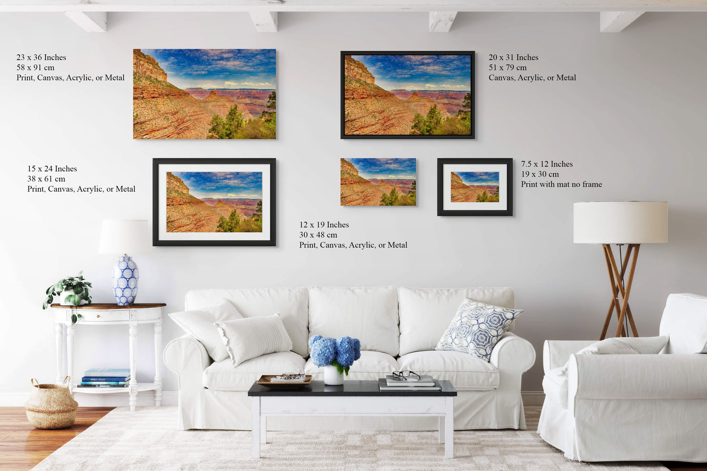 Bright Angel Trail at Grand Canyon – Stunning Landscape Photography – Arizona National Park Print